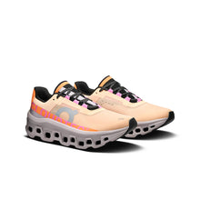 Buty do biegania damskie On Cloudmonster beżowo/pomarańczowe
