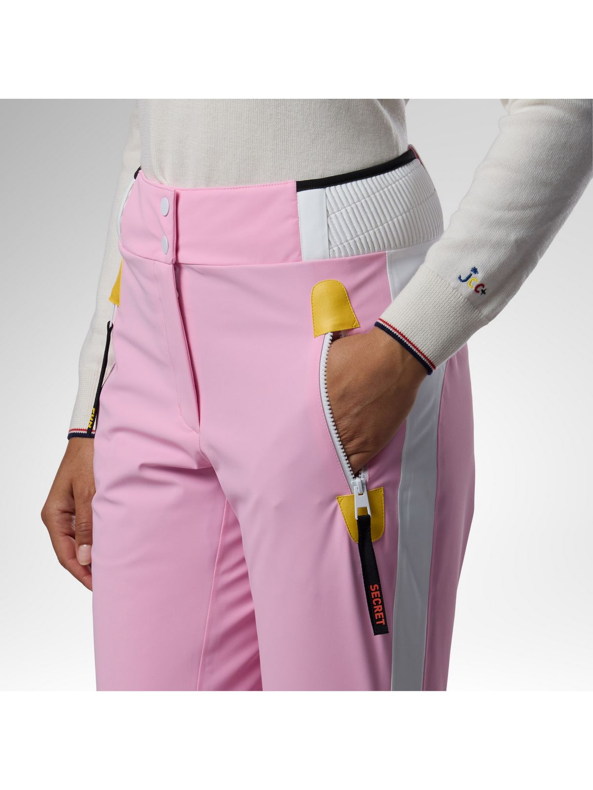 Spodnie narciarskie damskie ROSSIGNOL W Jcc Valdiz Ski Pant różowe