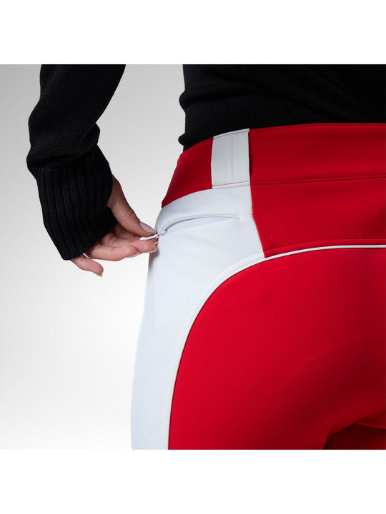 Spodnie narciarskie damskie ROSSIGNOL W Jcc Softshell Ski Pant czerwone
