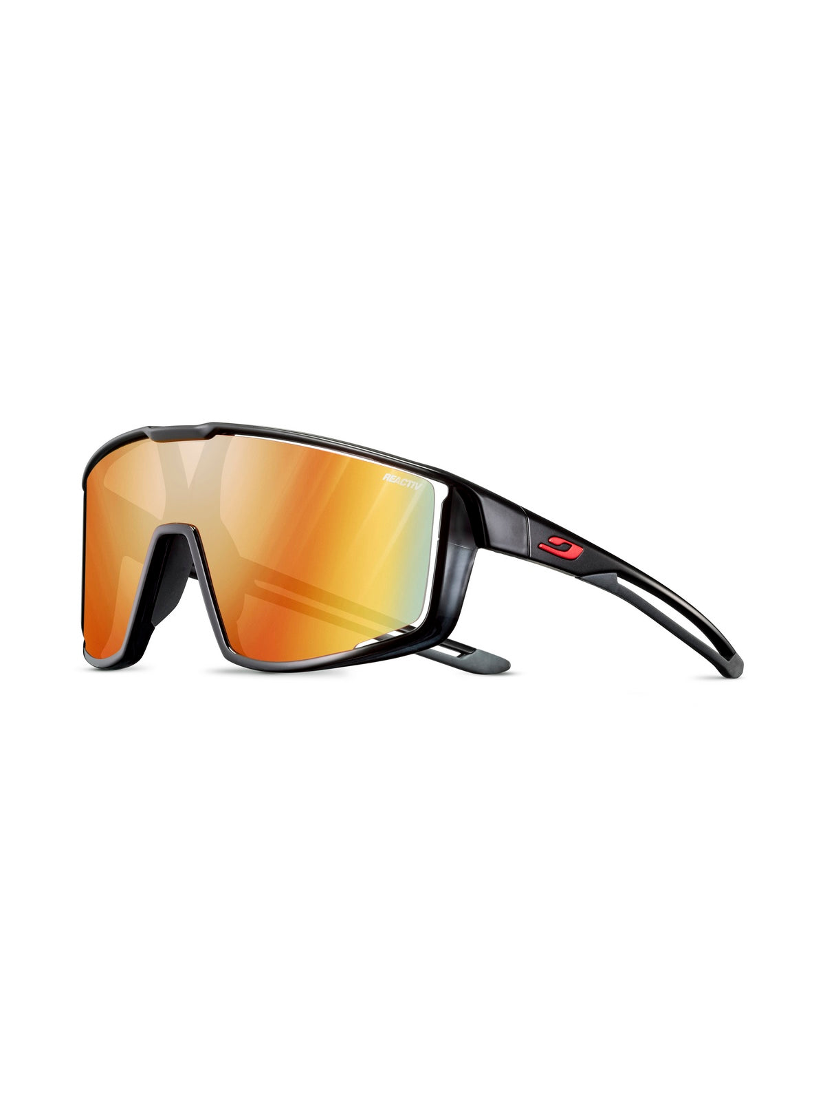 Okulary rowerowe JULBO FURY - czarny | Reactiv Light Amplifier Cat 1-3