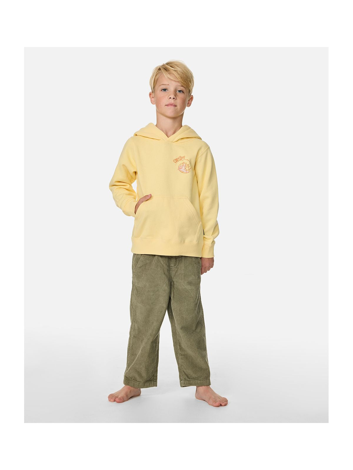Bluza chłopięca RIP CURL Ride The Wave Art Hood - Boy żółta