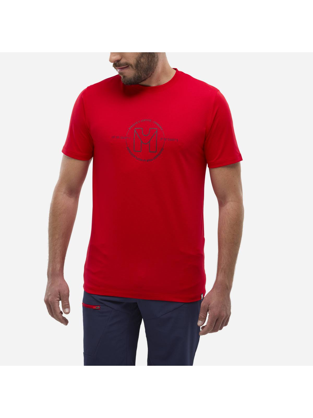 Koszulka MILLET UBIC LIGHT TS SS M czerwony - Adventure Sports