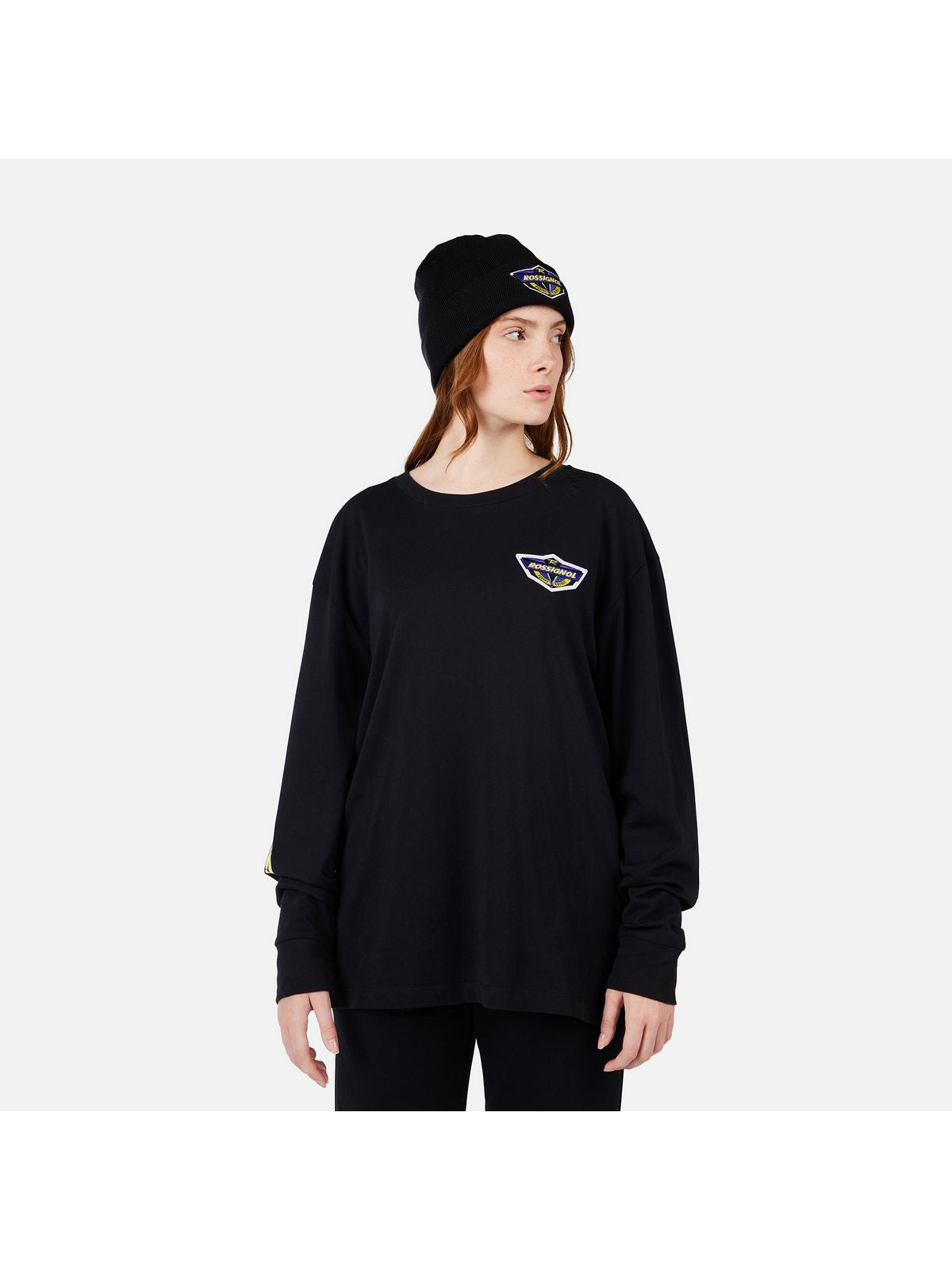Koszulka unisex ROSSIGNOL SUPER LS TEE czarna