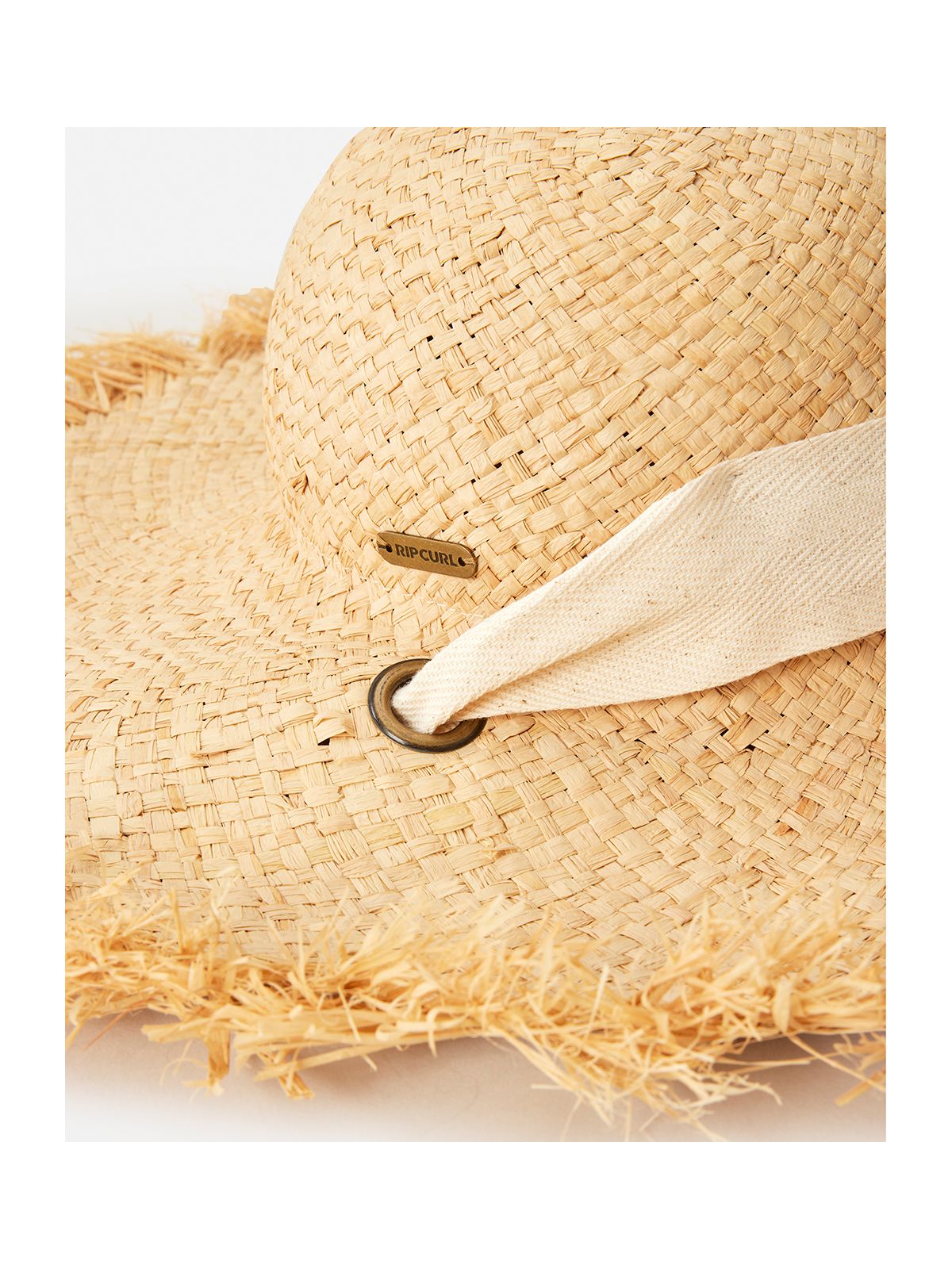 Kapelusz RIP CURL Wategos Fringed Straw Boho Hat beżowy