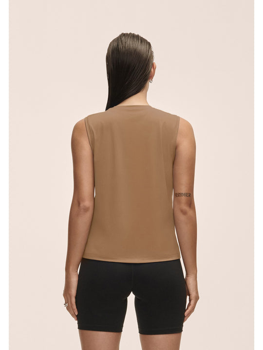 Koszulka treningowa damska CASALL Graphic Tank kolor brązowy
