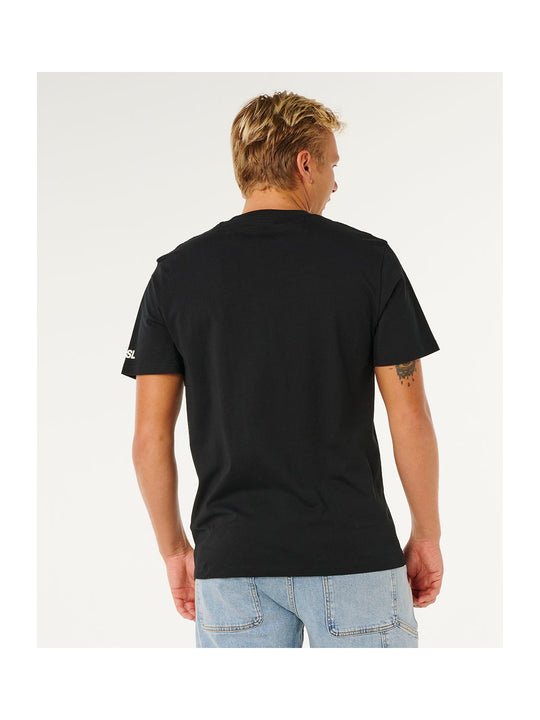 Koszulka męska RIP CURL Meo Peniche Pro 2026 Logo Tee czarna
