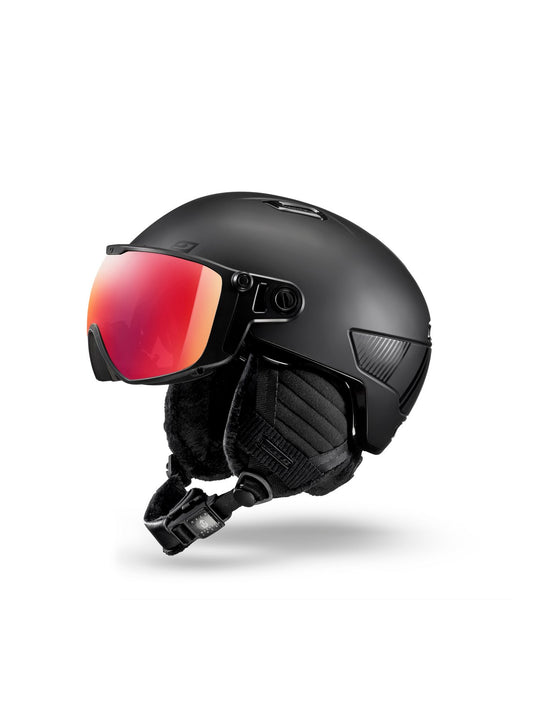 Kask narciarski JULBO Globe Evo MIPS - czarny | Fotochrom Cat 1-3 light amplifier
