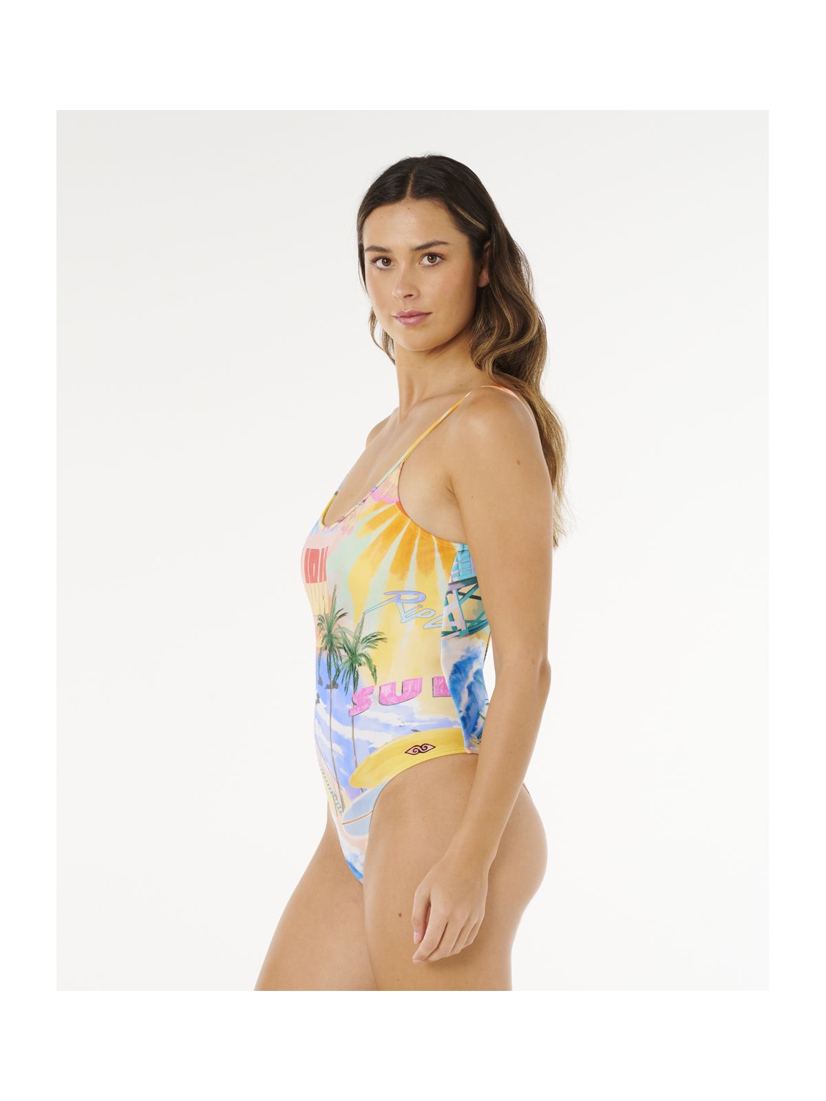 Kostium damski RIP CURL Hotel Malibu Cheeky One Piece multikolor