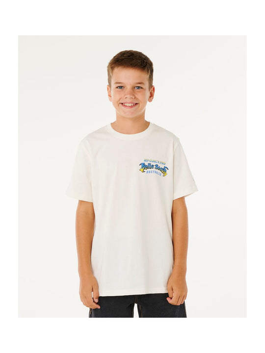Koszulka chłopięca RIP CURL Rip Curl Pro 26 Tee - Boys biała
