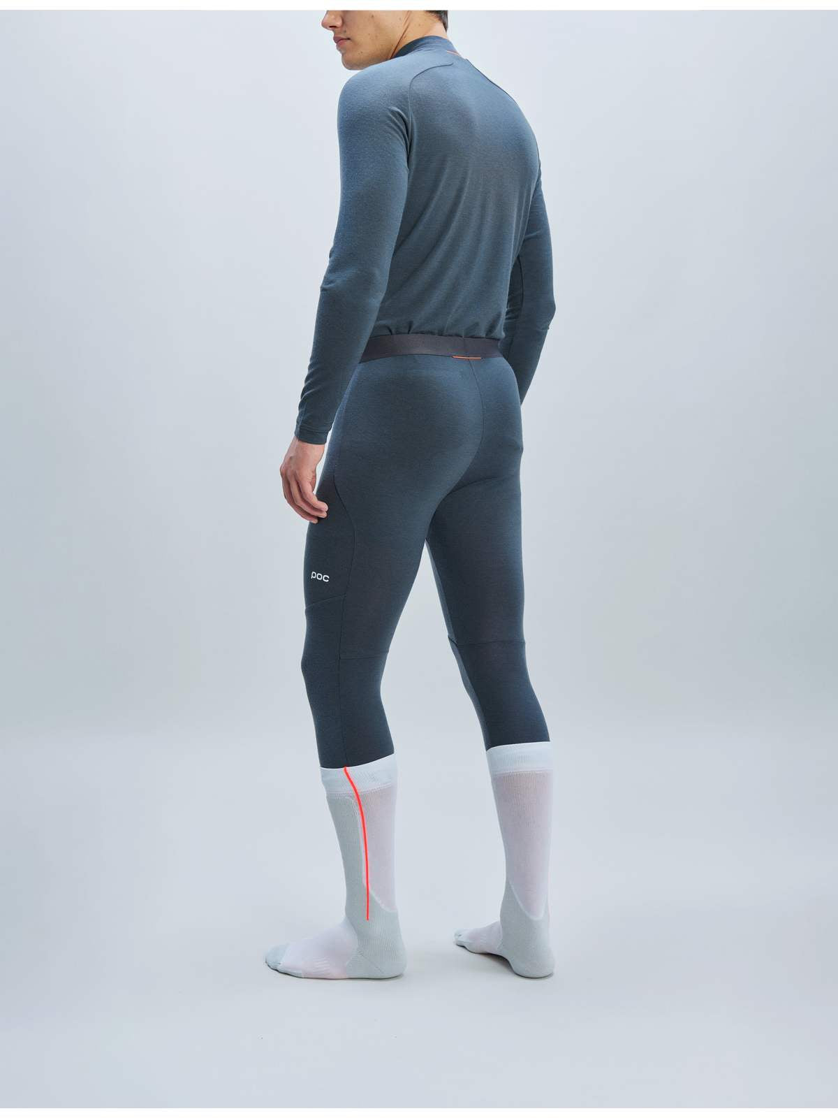 Legginsy narciarskie męskie POC M's Layer Merino 3/4 Tights szary