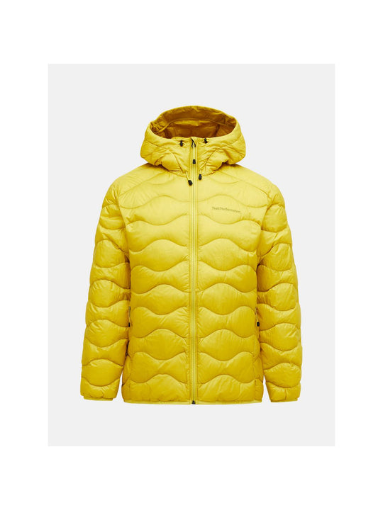 Kurtka puchowa męska PEAK PERFORMANCE M Helium Down Hood Jacket kolor żółty
