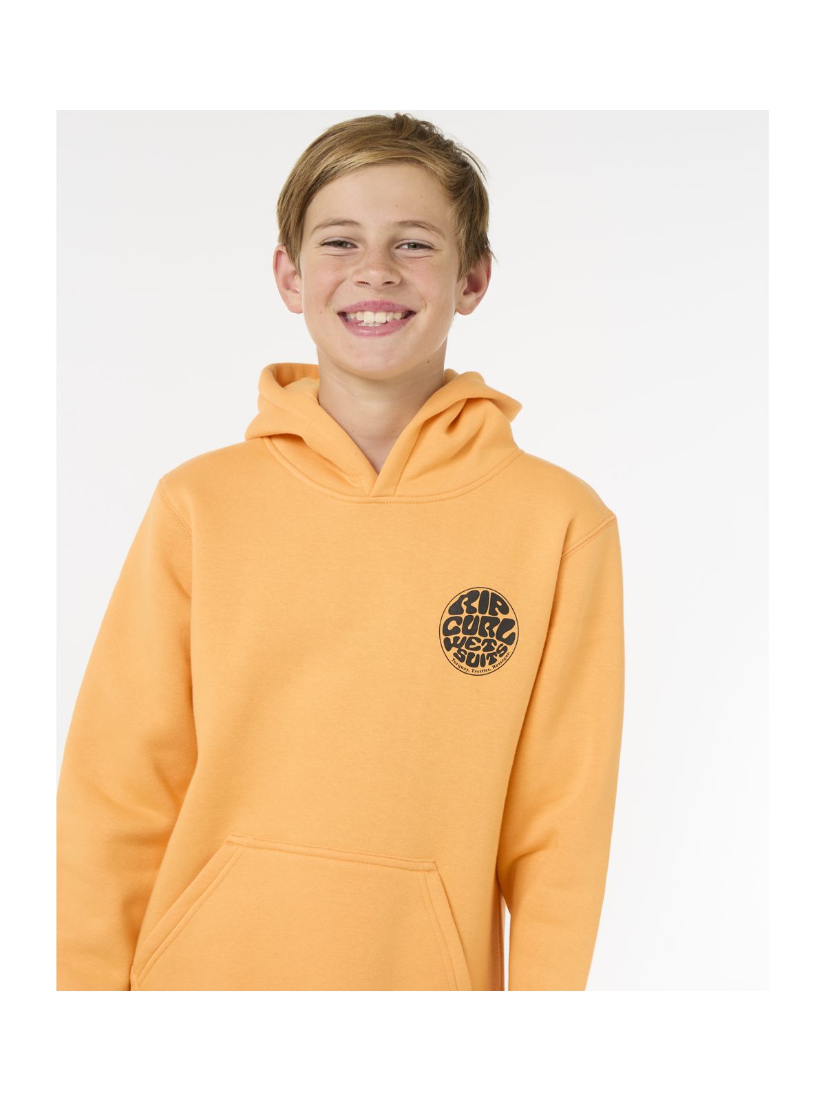 Bluza dziecięca RIP CURL Wetsuit Icon Hood-Kid pomarańczowa