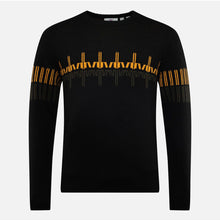 Sweter męski ROSSIGNOL PATTERNED CN SWEATER czarny
