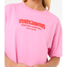 Koszulka damska RIP CURL Surf Puff Relaxed Tee różowa
