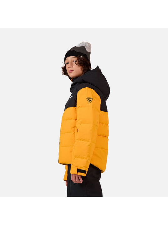 Kurtka narciarska dziecięca ROSSIGNOL Boy Siz Quilted Jkt żółta

