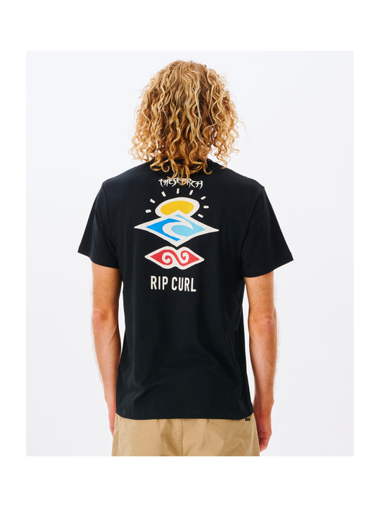 Koszulka RIP CURL Search Icon Tee czarny
