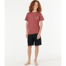 Koszulka RIP CURL STAPLER TEE - BOY czerwona

