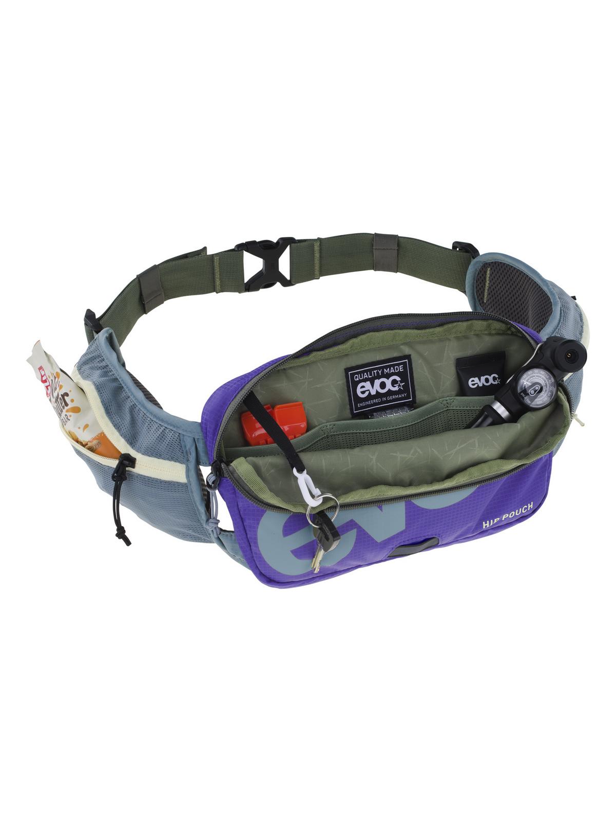 Nerka EVOC Hip Pouch steel - violet - dark olive