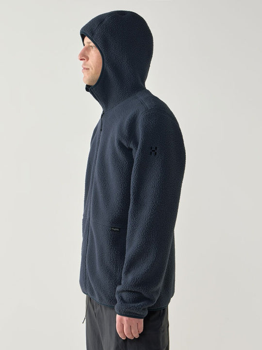 Bluza polarowa z kapturem męska HAGLÖFS Funds Pile Hood Tarn Blue
