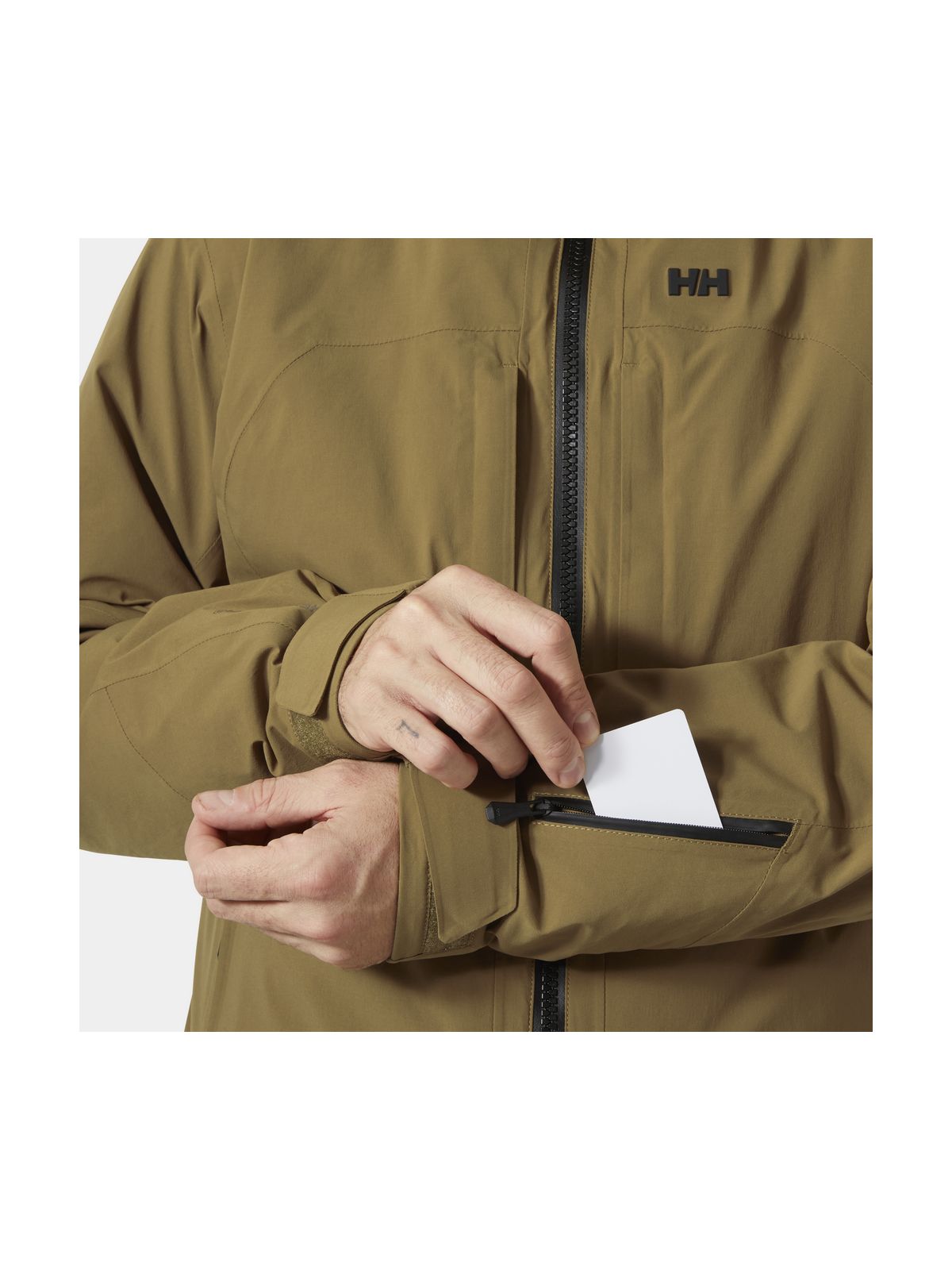 Kurtka narciarska męska HELLY HANSEN ATLAS INFINITY STRETCH JACKET brązowa