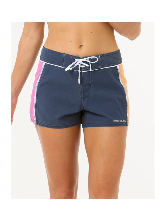 Szorty kąpielowe damskie RIP CURL Las Dalias Performance 3" granatowe
