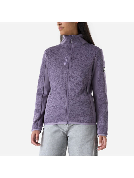 Bluza damska MILLET W Chamonix Knit Jkt W fioletowa
