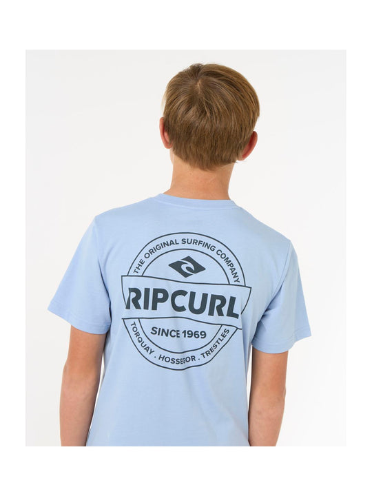 Koszulka dziecięca RIP CURL STAPLE TEE - BOY niebieska
