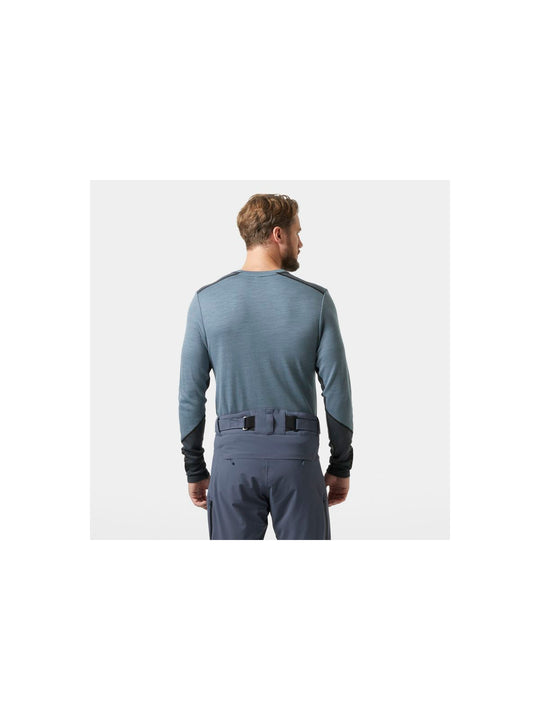 Koszulka męska HELLY HANSEN Lifa Merino Midweight Crew  kolor granatowy

