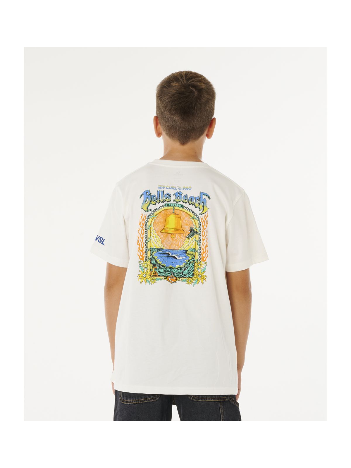 Koszulka chłopięca RIP CURL Rip Curl Pro 26 Tee - Boys biała