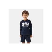 Koszulka dziecięca HELLY HANSEN K Hh Tech Graphic Ls Top granatowa
