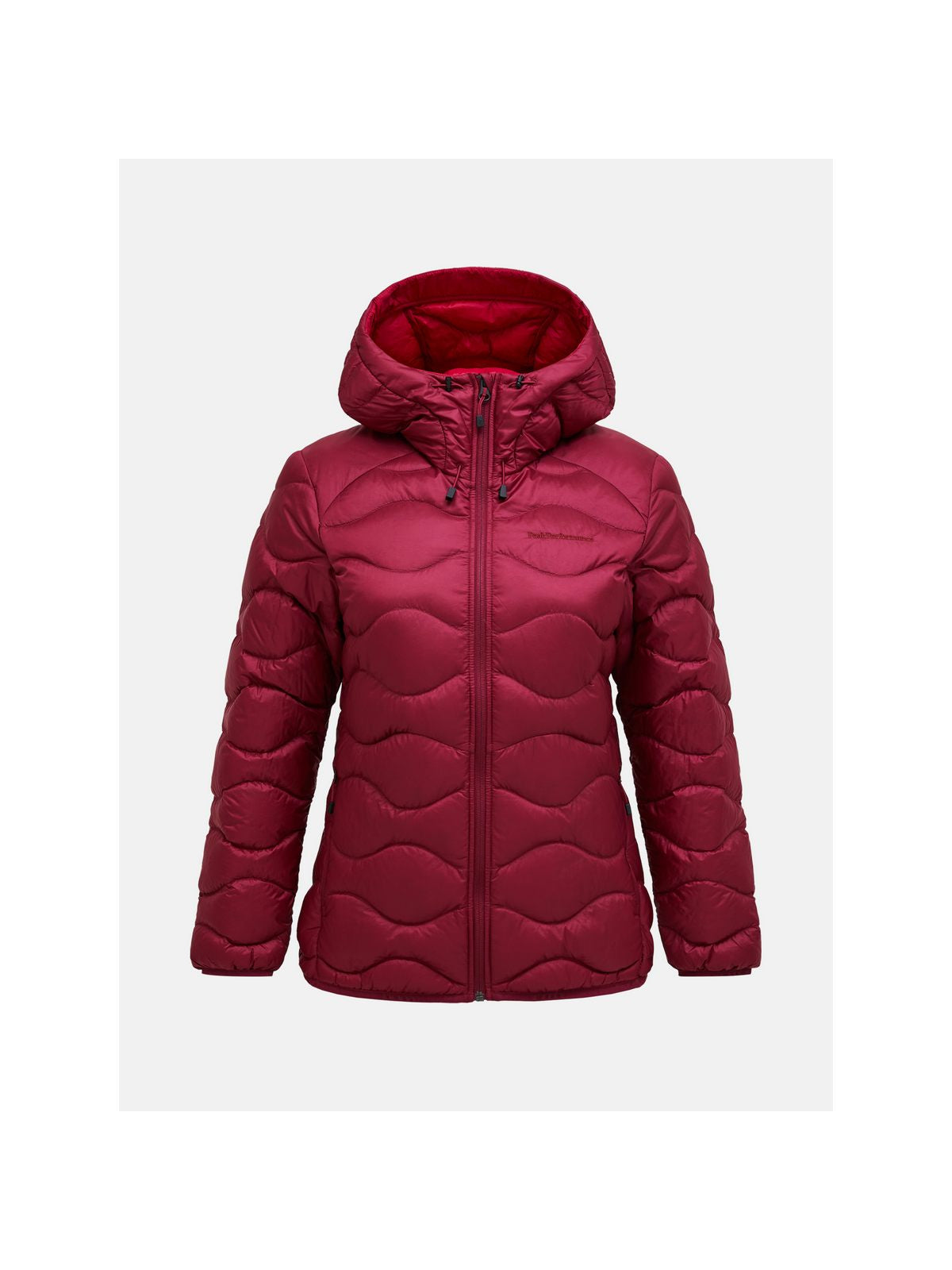 Kurtka PEAK PERFORMANCE Helium Down Hood Jacket Women bordowy