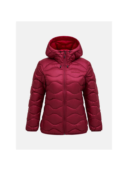 Kurtka PEAK PERFORMANCE Helium Down Hood Jacket Women bordowy
