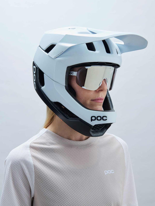 Okulary rowerowe POC Devour białe - Clarity Road/Sunny Silver cat.3
