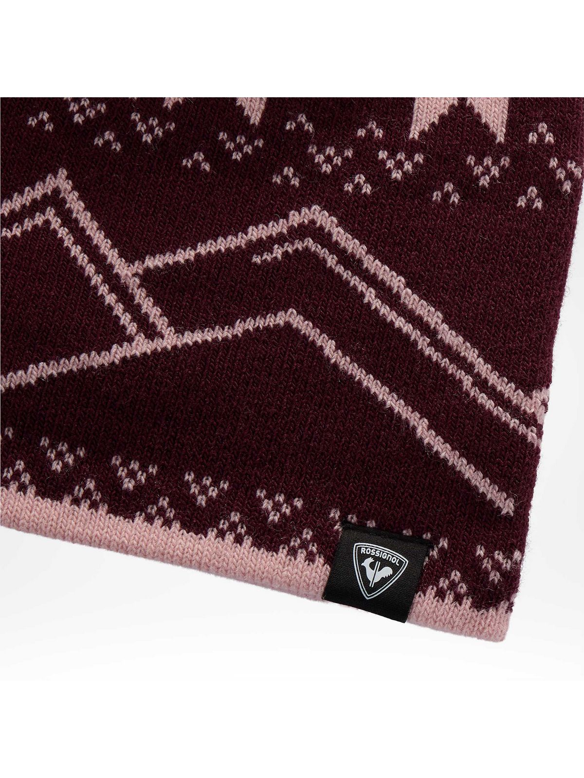 Czapka juniorska ROSSIGNOL Jr Pompom Beanie bordowa