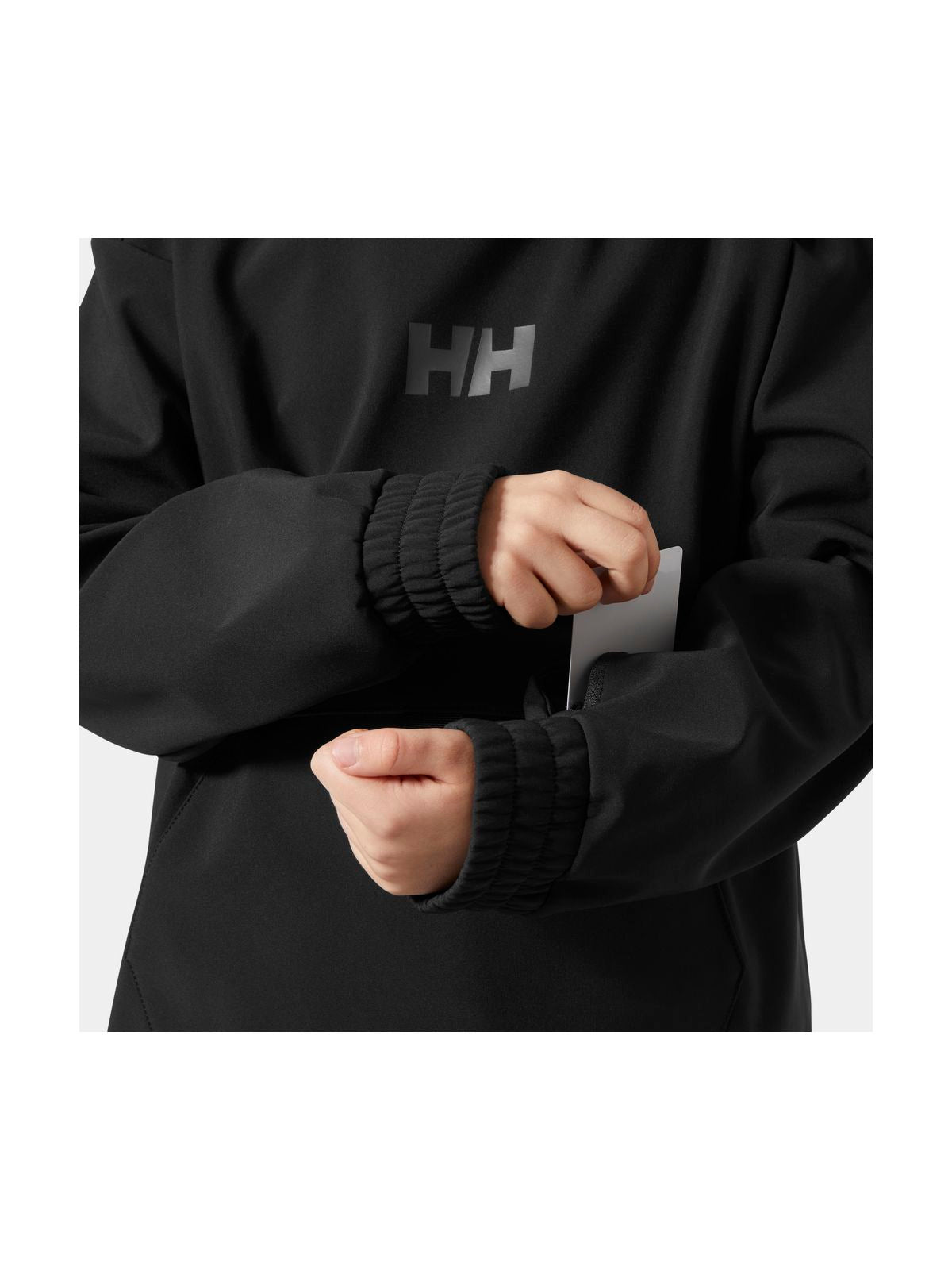 Bluza dziecięca HELLY HANSEN JR POWDER SOFTSHELL HOODIE czarna