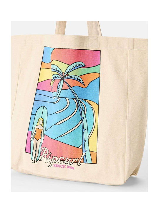 Torebka damska RIP CURL Custom Desto 20L Tote beżowa
