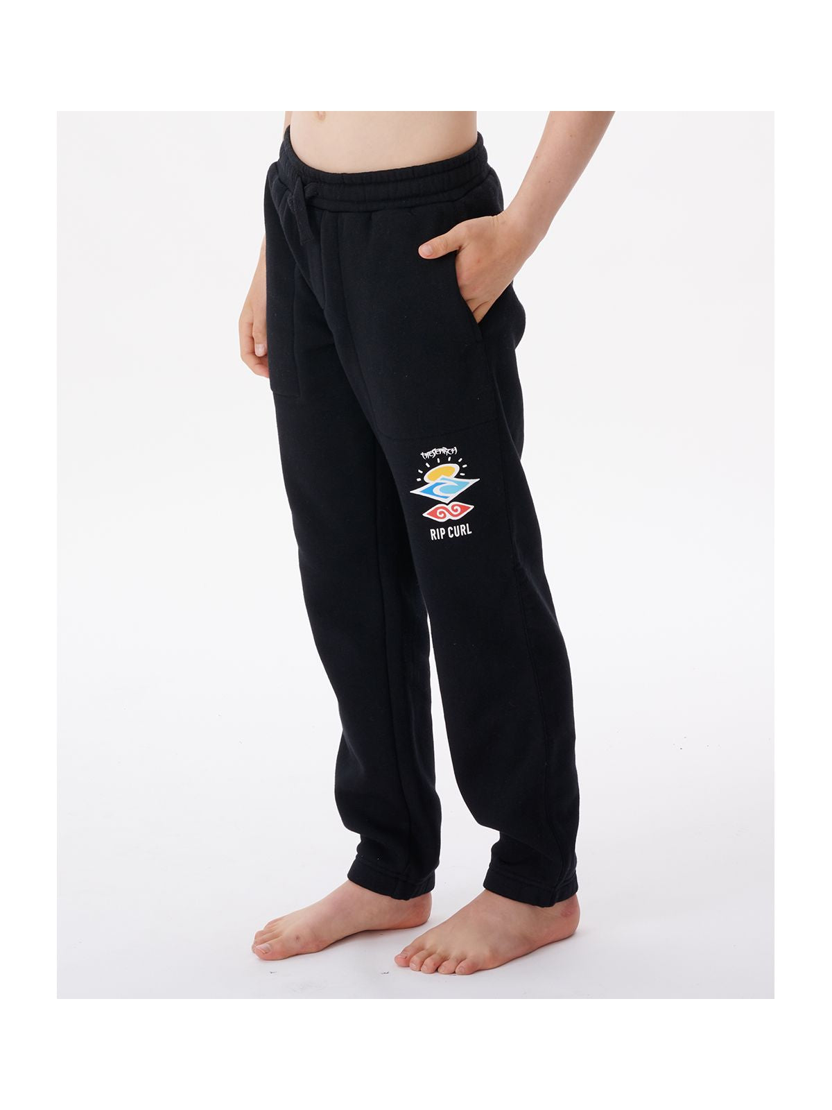 Spodnie RIP CURL Icons Of Surf Trackpant-Boy czarny