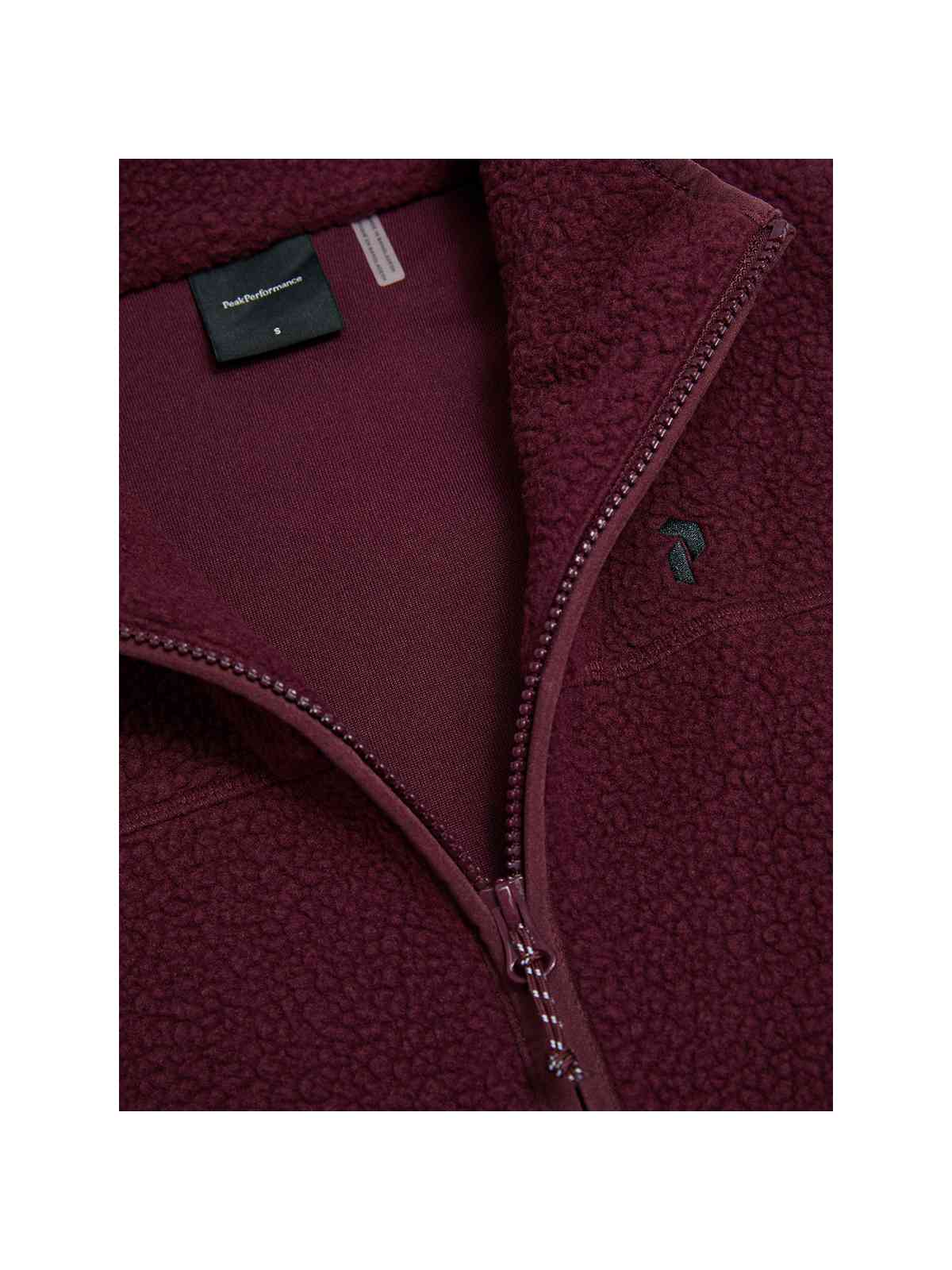 Kamizelka damska PEAK PERFORMANCE NatureRush Pile Vest bordowa