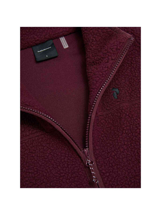 Kamizelka damska PEAK PERFORMANCE NatureRush Pile Vest bordowa
