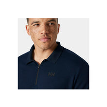 Koszulka polo męska HELLY HANSEN HP 1/2 ZIP POLO granatowa - Adventure Sports
