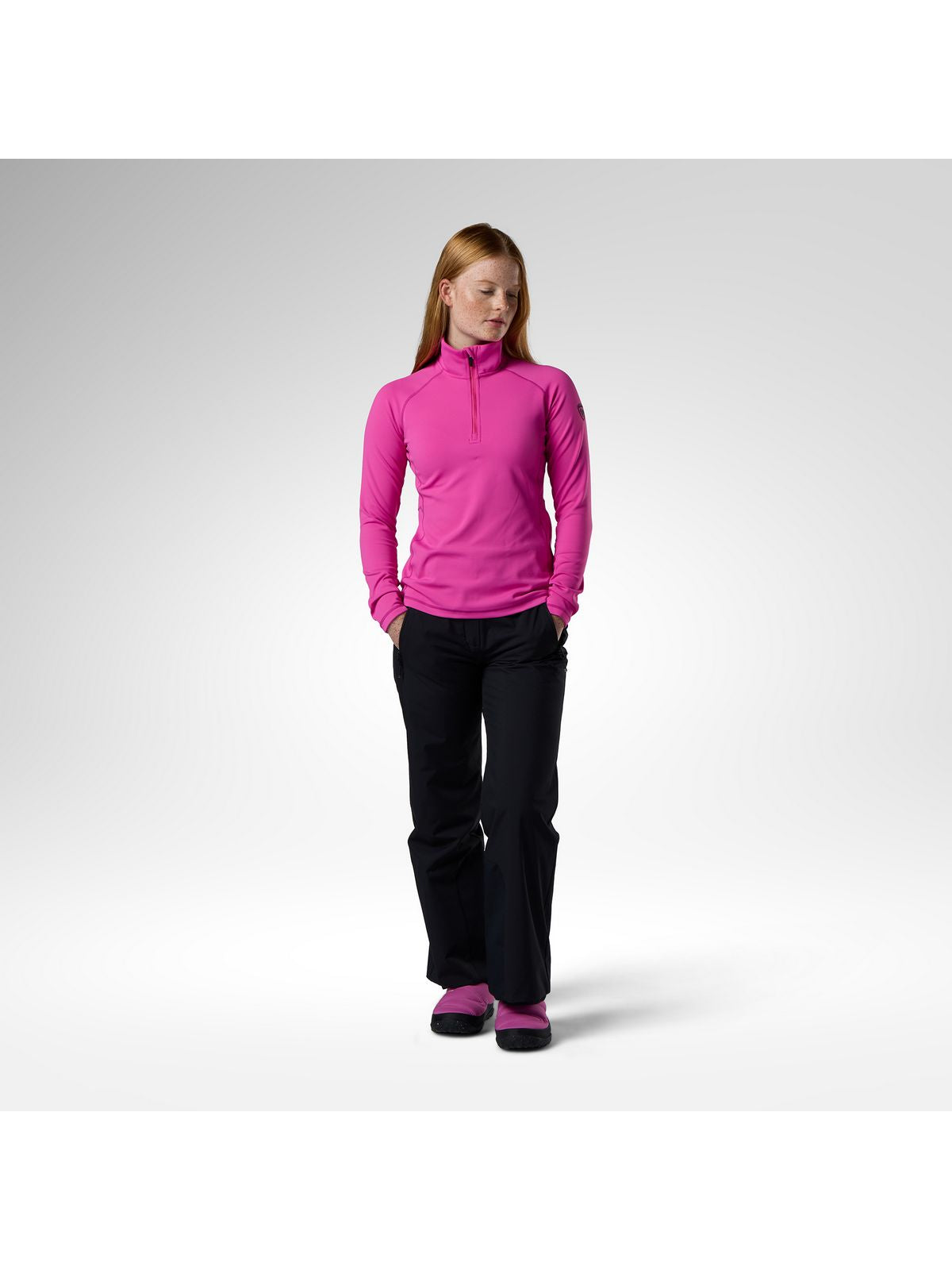 Bluza damska ROSSIGNOL W Mid Layer Stretch Hz różowa