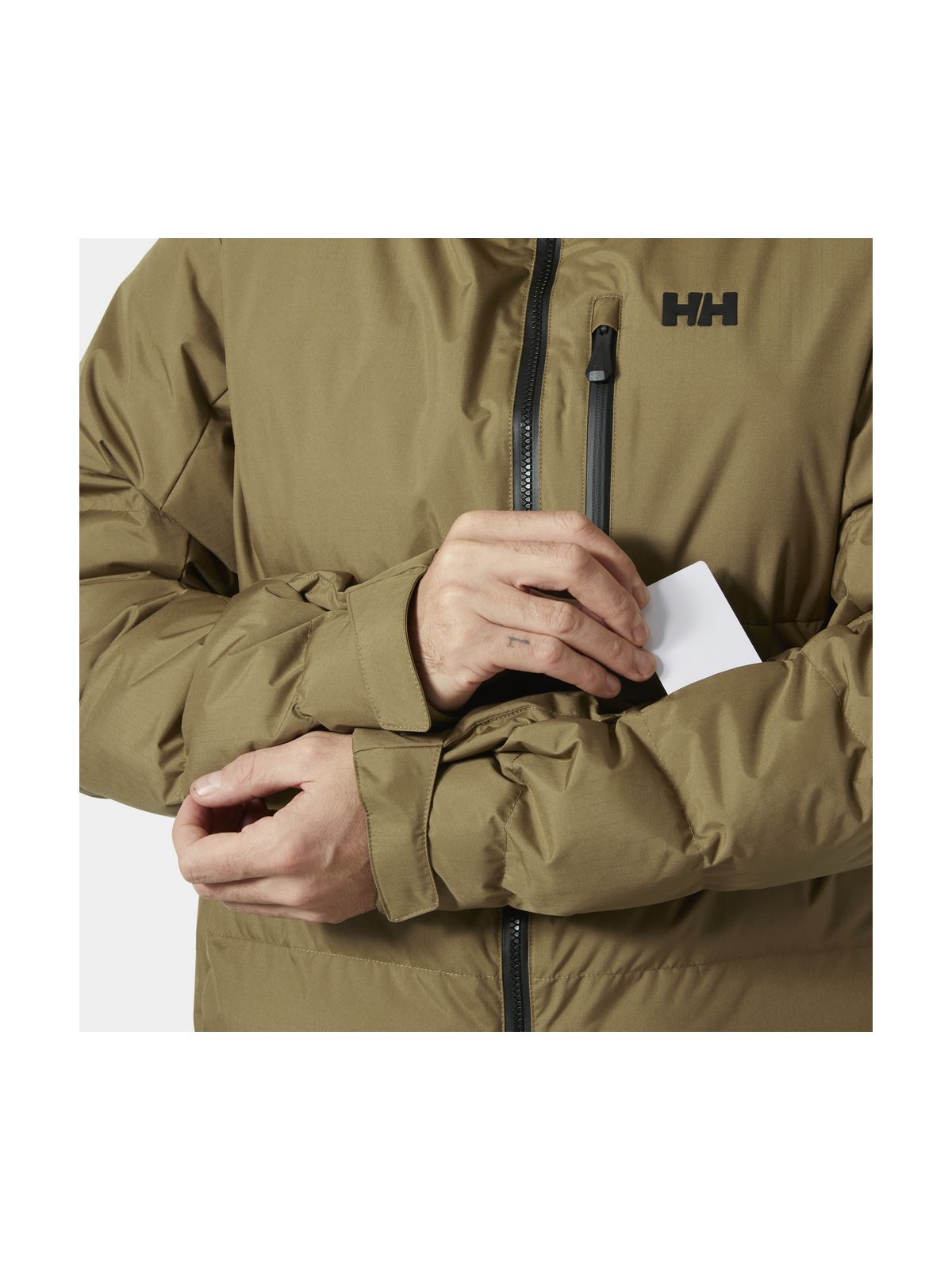 Kurtka narciarska męska HELLY HANSEN KVITFJELL RACE PUFFY JACKET brązowa