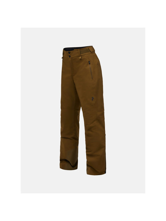 Spodnie narciarskie damskie PEAK PERFORMANCE Shred HIPE 2L Insulated Shell Pants brązowe

