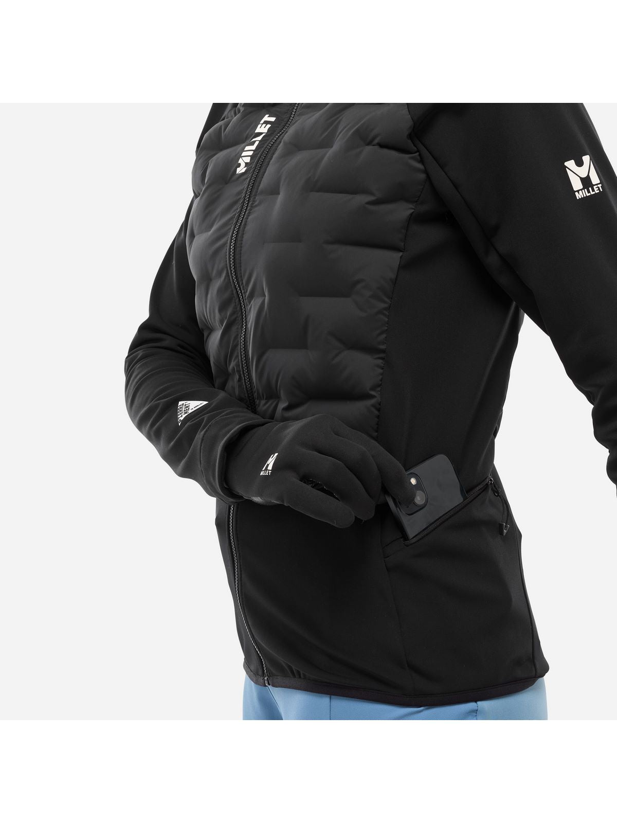 Kurtka narciarska MILLET PIERRAMENT HYBRID HOOD czarna