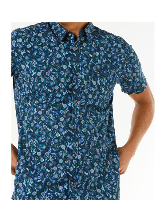 Koszula RIP CURL Floral Reef S/S Shirt granatowy
