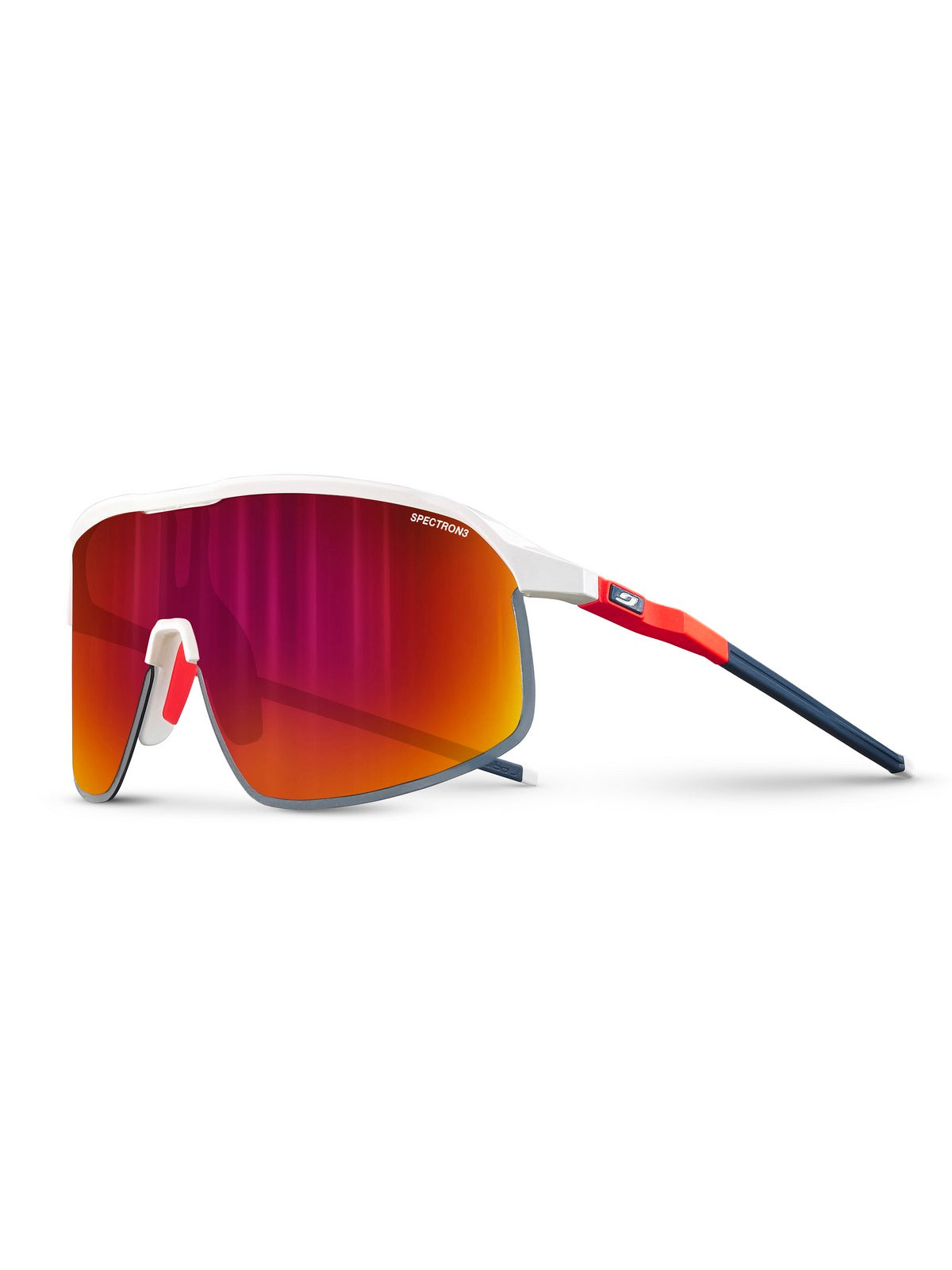 Okulary rowerowe Julbo Density - biało/pomarańczowe/niebieski | Spectron cat 3 red