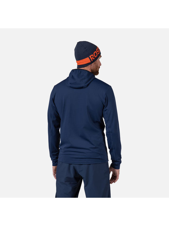 Bluza męska ROSSIGNOL Mid Layer Stretch Hoodie granatowa

