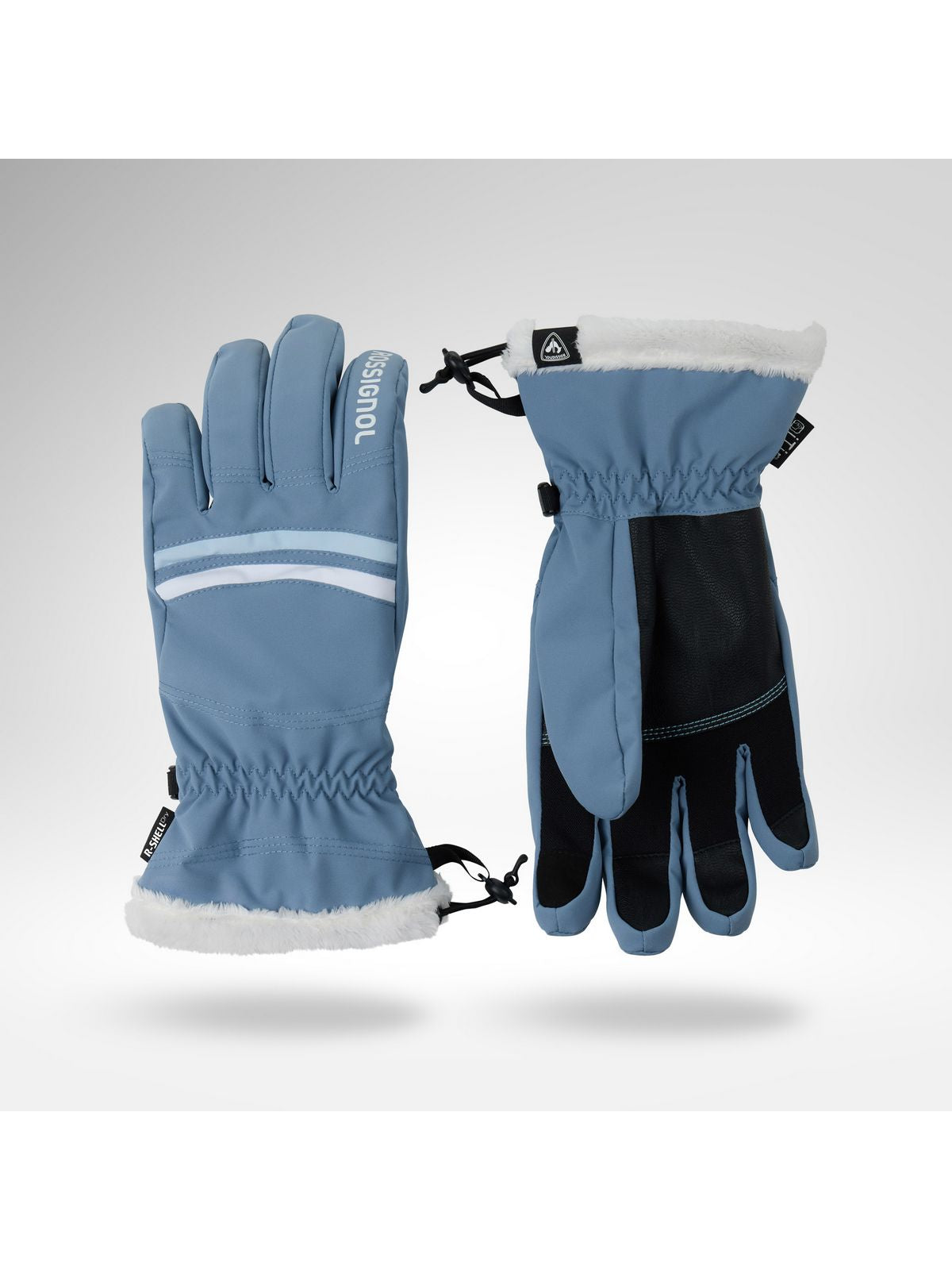 Rękawice narciarskie damskie ROSSIGNOL W Piste Ski Gloves R-Shell Dry niebieskie