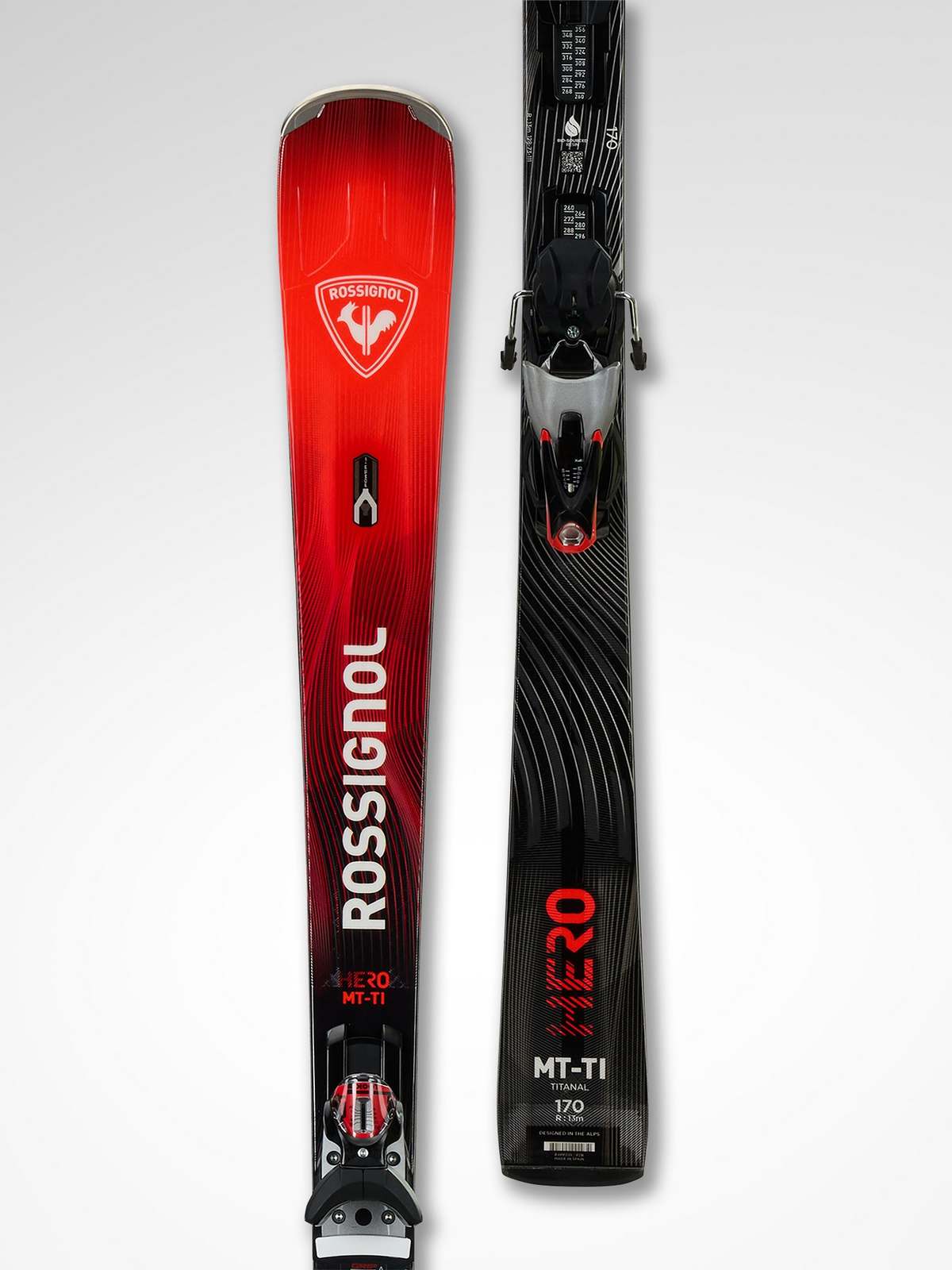 Narty ROSSIGNOL Hero Mt Ti C.A.M. + wiązania LOOK Spx 12 Konect Gw B80 Silver Re