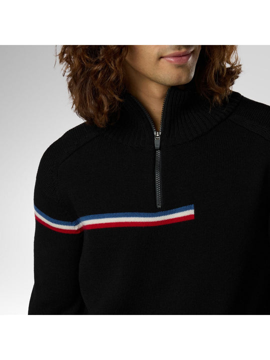 Sweter męski ROSSIGNOL M Odysseus Half Zip Merino Swe czarny
